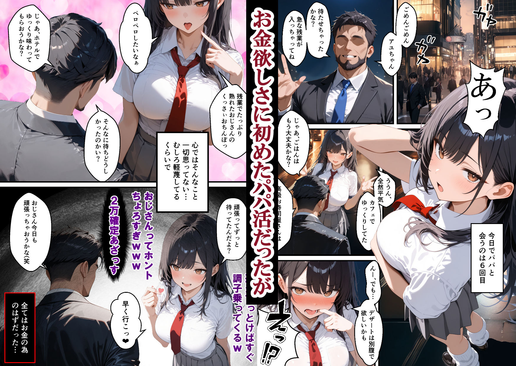 実はむっつりすけべなクールJKがパパ活でちんぽに完落ちするまでの話 preview 1